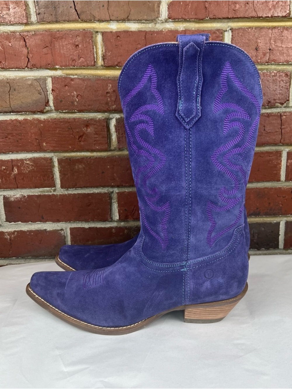 Women's Dingo #OUT WEST SUEDE LEATHER BOOTS PLUM SZ 11